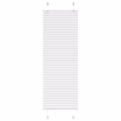 vidaXL Pleated Blind Anthracite 40x100 cm Fabric Width 39.4 cm Polyester - white, 40 x 100 cm