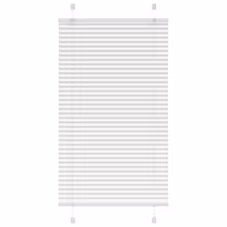 vidaXL Pleated Blind Blue 80x100 cm Fabric Width 79.4 cm Polyester - white, 75 x 100 cm
