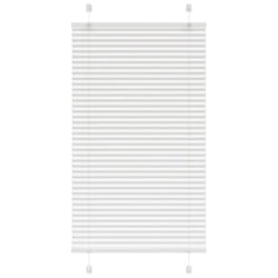 vidaXL Pleated Blind Blue 80x100 cm Fabric Width 79.4 cm Polyester - white, 80 x 100 cm