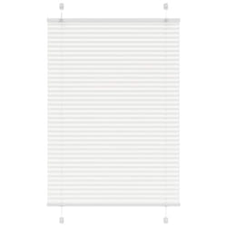 vidaXL Pleated Blind Blue 80x100 cm Fabric Width 79.4 cm Polyester - white, 85 x 100 cm