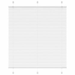 vidaXL Pleated Blind Petrol Fabric Polyester - white, 120 x 100 cm