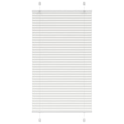 vidaXL Pleated Blind Blue 80x100 cm Fabric Width 79.4 cm Polyester - white, 75 x 150 cm