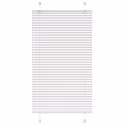 vidaXL Pleated Blind Blue 80x100 cm Fabric Width 79.4 cm Polyester - white, 80 x 150 cm