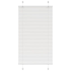 vidaXL Pleated Blind Blue 80x100 cm Fabric Width 79.4 cm Polyester - white, 80 x 150 cm