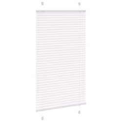 vidaXL Pleated Blind Blue 80x100 cm Fabric Width 79.4 cm Polyester - white, 80 x 150 cm