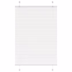 vidaXL Pleated Blind Blue 80x100 cm Fabric Width 79.4 cm Polyester - white, 85 x 150 cm