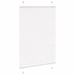 vidaXL Pleated Blind Blue 80x100 cm Fabric Width 79.4 cm Polyester - white, 85 x 150 cm