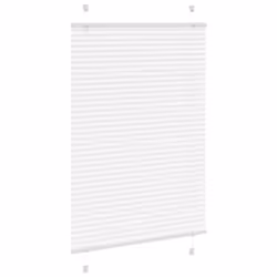 vidaXL Pleated Blind Blue 80x100 cm Fabric Width 79.4 cm Polyester - white, 90 x 150 cm