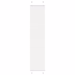 vidaXL Pleated Blind Anthracite 40x100 cm Fabric Width 39.4 cm Polyester - white, 40 x 200 cm