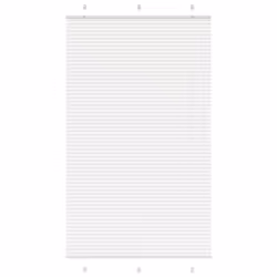 vidaXL Pleated Blind Petrol Fabric Polyester - white, 115 x 200 cm