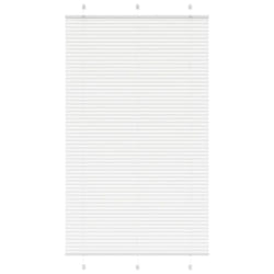 vidaXL Pleated Blind Petrol Fabric Polyester - white, 115 x 200 cm
