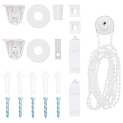 vidaXL 21 Piece Roller Blind Fittings 18 mm roller blind bracket