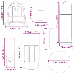 vidaXL 21 Piece Roller Blind Fittings 18 mm roller blind bracket - Additional view 8