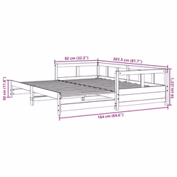 VidaXL 854951 sofa Sofa bed Brown - Additional view 10