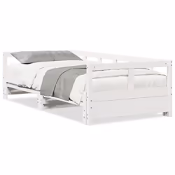 VidaXL 854956, Sofa bed, White, Pinewood, 1975 mm, 920 mm, 560 mm
