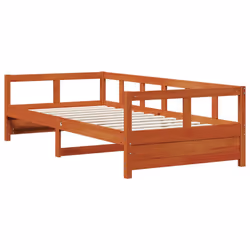 VidaXL 854960, Sofa bed, Brown, Pinewood, 2075 mm, 870 mm, 560 mm