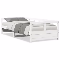 VidaXL 854962, Sofa bed, White, Pinewood, 2075 mm, 970 mm, 560 mm