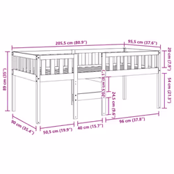 VidaXL 855016 kids bed White Wood