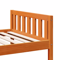 vidaXL Children's Bed without Mattress Wax Solid Wood Pine - wax brown, 80 x 200 cm - Additional view 7