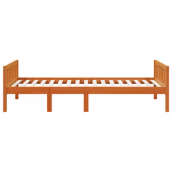 vidaXL Children's Bed without Mattress Wax Solid Wood Pine - wax brown, 90 x 200 cm - Additional view 4
