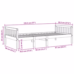 VidaXL 855030 kids bed Wood