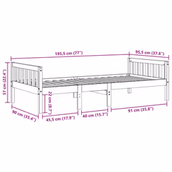 VidaXL 855032 kids bed Brown Wood - Additional view 9