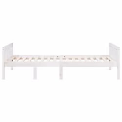 vidaXL Children's Bed without Mattress Wax Solid Wood Pine - white, 75 x 190 cm - Additional view 4