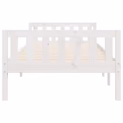 vidaXL Children's Bed without Mattress Wax Solid Wood Pine - white, 75 x 190 cm - Additional view 5