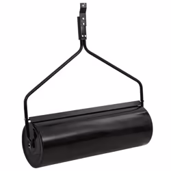 vidaXL Garden Lawn Roller with Aerator Clamps Grass Roller Black 63 L Iron