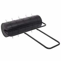 vidaXL Garden Lawn Roller with Aerator Clamps Tool Black 63 L Iron and Steel - Additional view 4