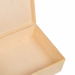 vidaXL Wooden Box Storage Box Wooden Crate Treasure Chest Solid Wood Pine - natural, 40 x 30 x 13 cm - Additional view 7