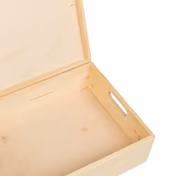 vidaXL Wooden Box Storage Box Wooden Crate Treasure Chest Solid Wood Pine - natural, 40 x 30 x 13 cm - Additional view 7