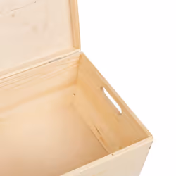 vidaXL Wooden Box Storage Box Wooden Crate Treasure Chest Solid Wood Pine - With lid and handles - Additional view 6