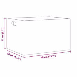 vidaXL Wooden Box Storage Box Wooden Crate Treasure Chest Solid Wood Pine - natural, 40 x 30 x 23 cm - Additional view 7