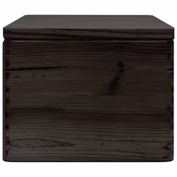 vidaXL Wooden Box Storage Box Wooden Crate Treasure Chest Solid Wood Pine - black, 40 x 30 x 23 cm - Additional view 5