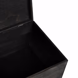 vidaXL Wooden Box Storage Box Wooden Crate Treasure Chest Solid Wood Pine - black, 40 x 30 x 23 cm - Additional view 7