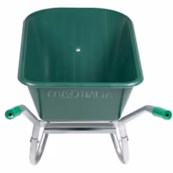 vidaXL Wheelbarrow Green 90 L 150 kg Galvanised Steel and Plastic - Additional view 2