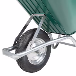 vidaXL Wheelbarrow Green 90 L 150 kg Galvanised Steel and Plastic - Additional view 4