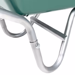 vidaXL Wheelbarrow Green 90 L 150 kg Galvanised Steel and Plastic - Additional view 5