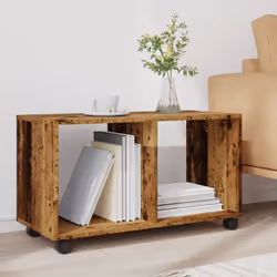 vidaXLÃÂ RollingÃÂ Cabinet Filing Cabinet File Cabinet Engineered Wood - old wood, 72 x 33 x 42.5 cm - Additional view 2