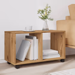 vidaXLÃÂ RollingÃÂ Cabinet Filing Cabinet File Cabinet Engineered Wood - oak, 72 x 33 x 42.5 cm - Additional view 2