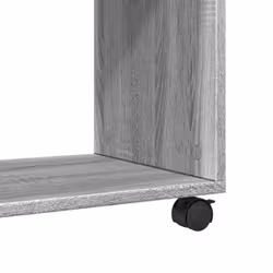 vidaXL Side Table with Wheels Hall Tea End Table Sofa Table Engineered Wood - grey sonoma - Additional view 7