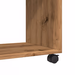 vidaXL Side Table with Wheels Hall Tea End Table Sofa Table Engineered Wood - oak - Additional view 7