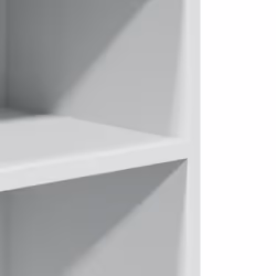 vidaXL Side Table with Wheels End Sofa Table Engineered Wood - white - Additional view 6
