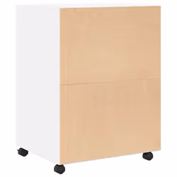 vidaXL Rolling Cabinet Mobile Filing Cabinet Storage Cabinet Engineered Wood - white - Additional view 5