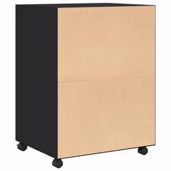 vidaXL Rolling Cabinet Mobile Filing Cabinet Storage Cabinet Engineered Wood - black - Additional view 5