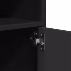 vidaXL Rolling Cabinet Mobile Filing Cabinet Storage Cabinet Engineered Wood - black - Additional view 7