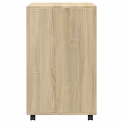 vidaXL Rolling Cabinet Mobile Filing Cabinet Storage Cabinet Engineered Wood - sonoma oak - Additional view 4