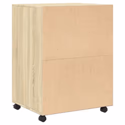 vidaXL Rolling Cabinet Mobile Filing Cabinet Storage Cabinet Engineered Wood - sonoma oak - Additional view 5