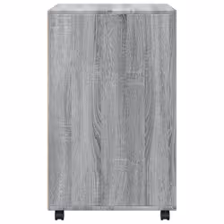 vidaXL Rolling Cabinet Mobile Filing Cabinet Storage Cabinet Engineered Wood - grey sonoma - Additional view 4